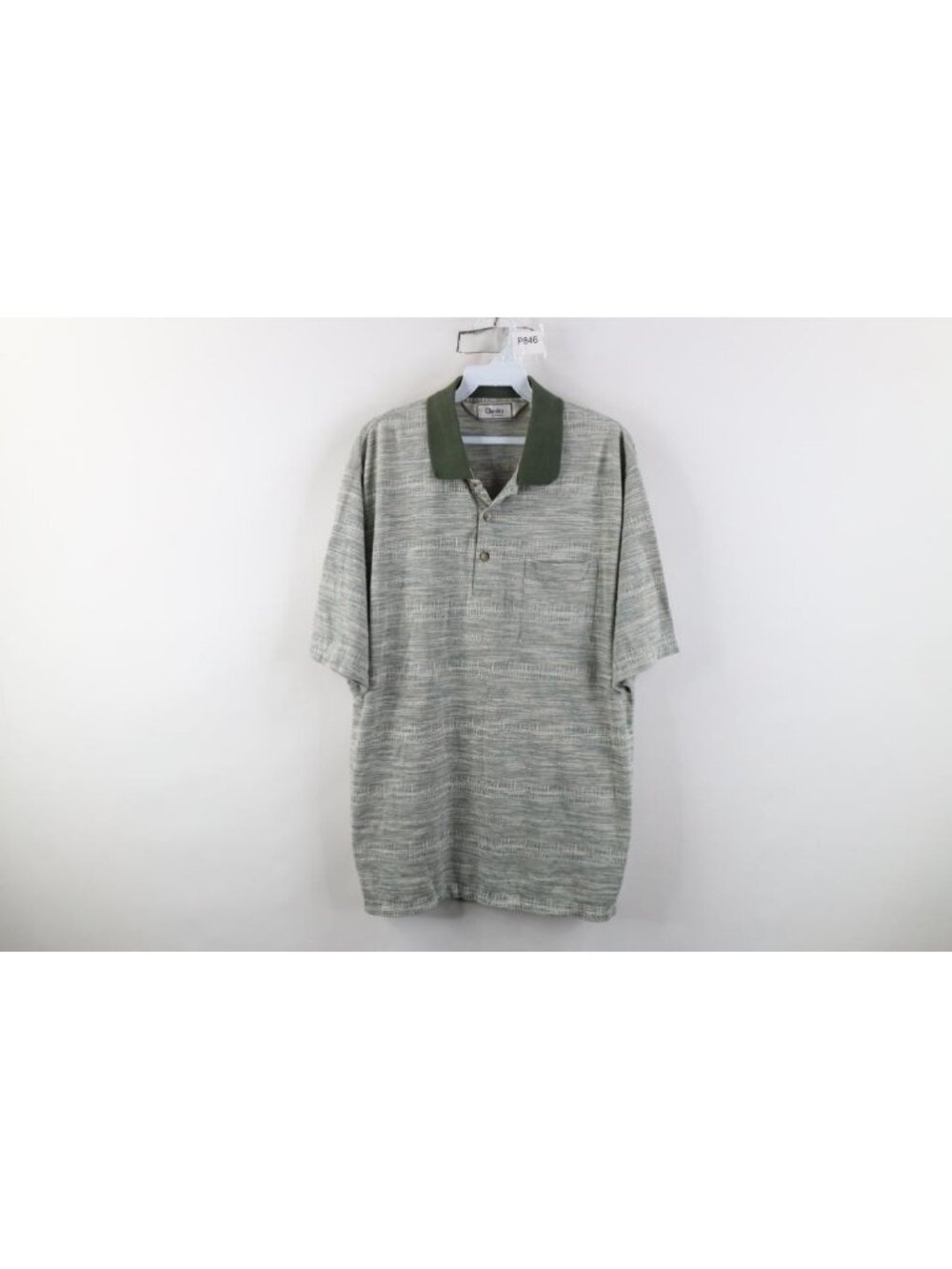 Vintage 90s Streetwear Mens Size XL Faded Striped Knit Collared Golf Polo Shirt